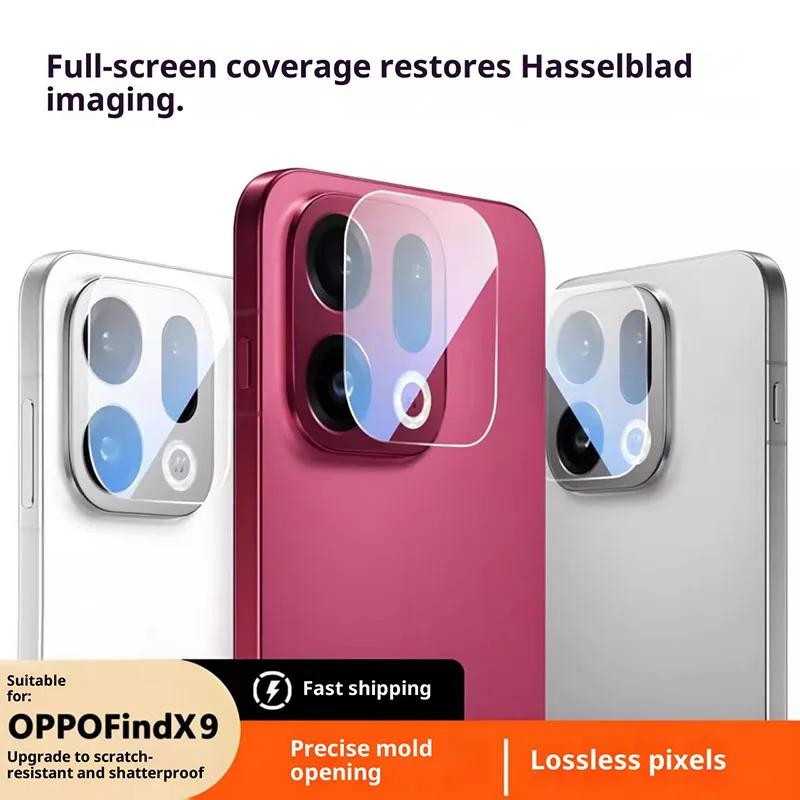 

3D Tempered Glass Camera Protector For OPPO Find X9 Pro AR HD Anti-Scratch Anti-Fingerprint Back Lens Film Cover 1 Piece&Tempered glass чистий