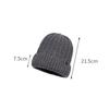 Hat Men's Autumn Winter Warm Cold-Proof Knitted Hat Women Ear Protection Hat Big Head Wool Hat