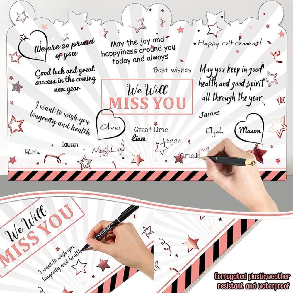 24.8 X 16 Inch Jumbo Retirement Card Creative Oversize Birthday Card Giant Guest Book  Retirement
