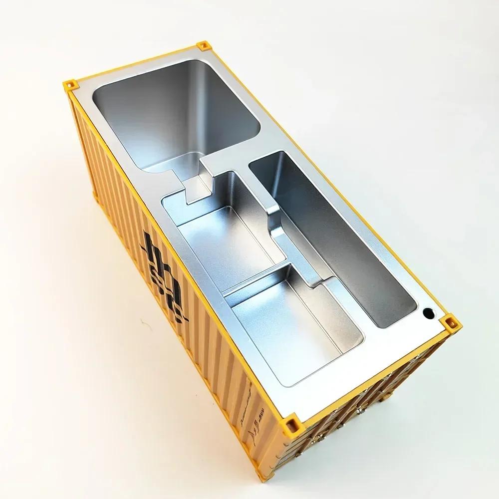 Customizable Model Shipping Container Pen Holder Artistic Storage Box Present Idea For Workspace Supplies And Stationery