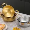 Stainless Steel Korean Ramen Pot Double Handle Milk Pot Cookware Soup Pot  Induction Cooker