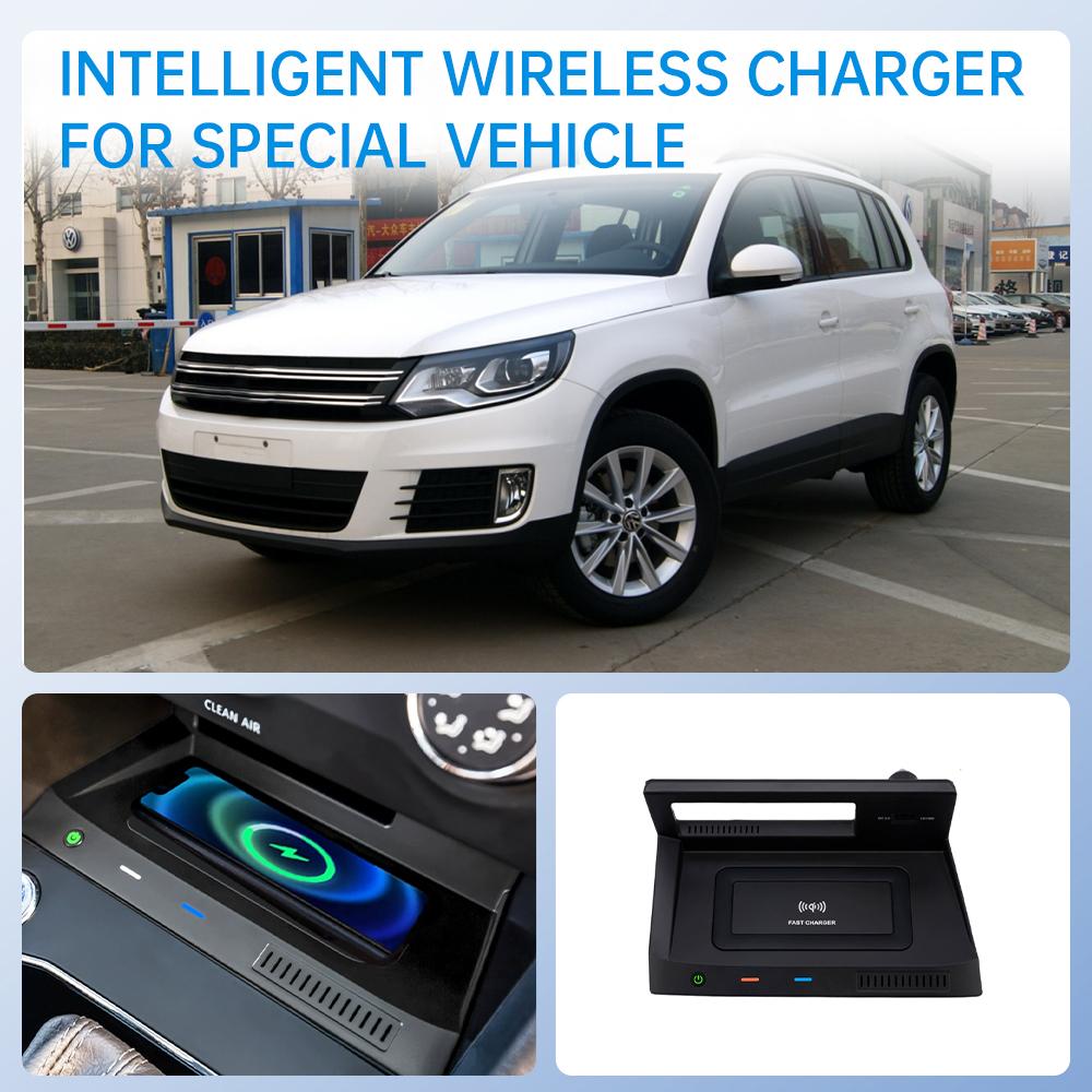 Car charger wireless For Volkswagen Tiguan 15w fast charger Car Wireless Charger Car Accessories tools car charger adapter