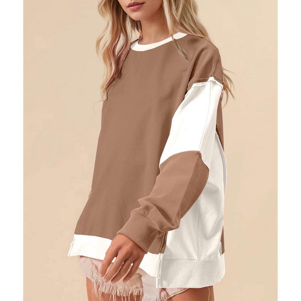 Damen Oversized Hoodies Fleece Sweatshirts Langarm Pullover Herbst Kleidung