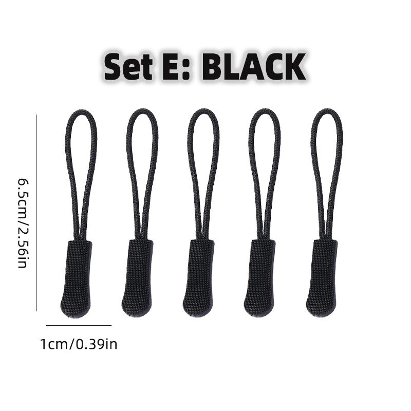 5Pcs Universal Metal Zipper Head Puller DIY Sewing Spring Lock Zipper Sliders Replacement Instant Repair for Clothing Bags Shoes