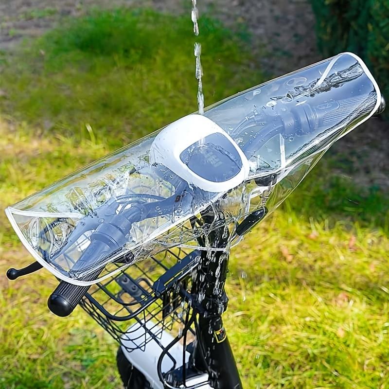 1 Stück Elektrofahrzeug Front-Regenabdeckung, Mittelkonsolen-Armaturenbrett Universale Lenkerabdeckung, Outdoor-Fahrradausrüstungsabdeckung