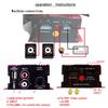 PolarLander Auto Power Subwoofer Amplifier Car Audio Stereo Amplifier Hi-Fi 12V 2CH USB Mini Digital for Motorcycle/Boat/MP3/MP4