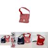 Trendy Korean Style Striped Tote Bag For Everyday Use Soft Canvas Shoulder Bag