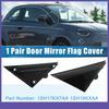 Car Door Mirror Flag Cover Left Right Side TWO  for Fiat 500 2012-