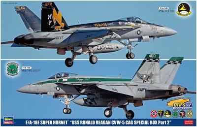 Hasegawa Super Hornet USS Ronald Reagan CAG Special Pack Part2 Plastic Model SP343 1/72 F/A-18E CVW-5