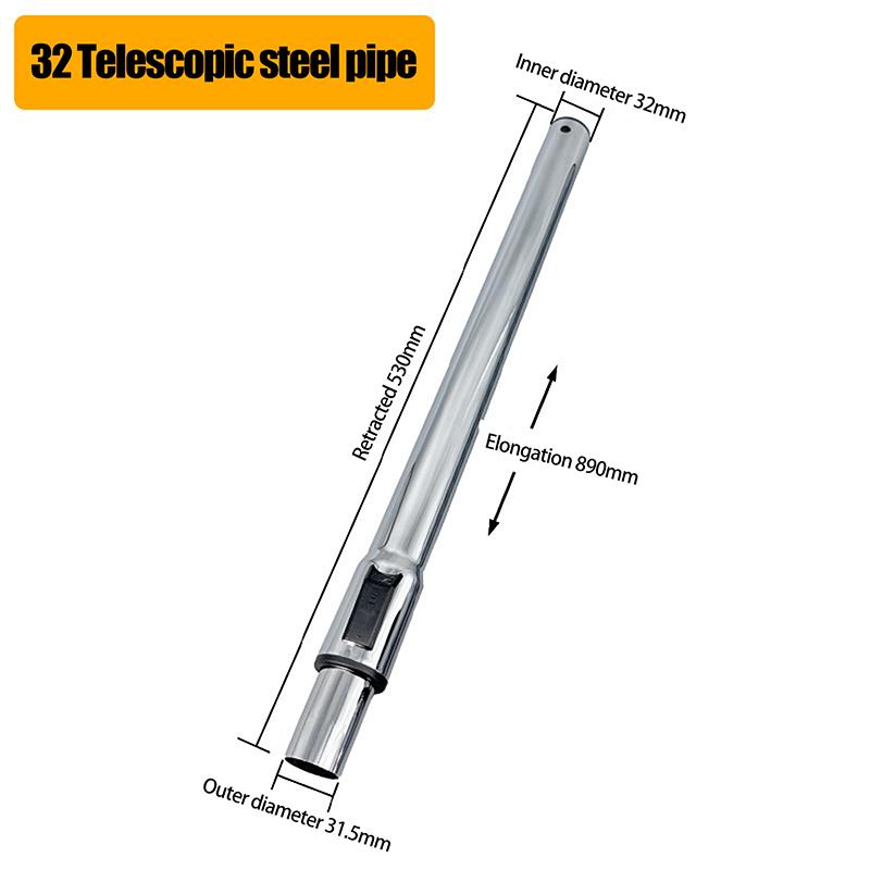 32mm / 35mm Straight Extension Tube Pipe Hose For Robot Vacuum Cleaner Parts Accessories