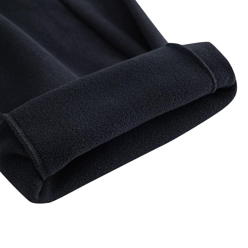 Anta Lifestyle Series Womens Long Pants 2025 Knitted Sports Pants Women Bottoms Basic-Black 962548305-4