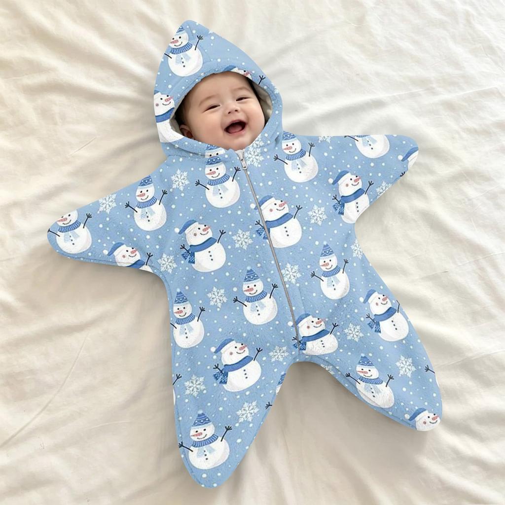 Copertina Swaddle in Flanella per Neonati, Sacco a Pelo, -Avvolgimento Anti-Sussulto per Esterno e Ora di Dormire