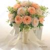 Korean Style Bridal Bouquet: Artificial Wedding Flowers & Bridesmaid Photo Props