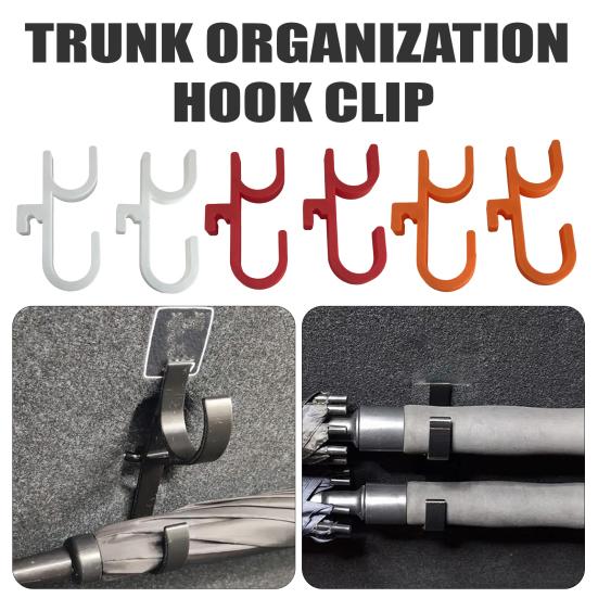 Car Umbrella Hook Clip No Drilling Stable Installation Car Umbrellas Holder Plant Towel Holder Mess-free Trunk Organizer
