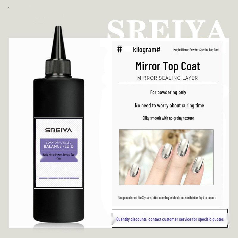 

Super Shiny No-Wipe Chrome Mirror Gel Top Coat for Nail Art