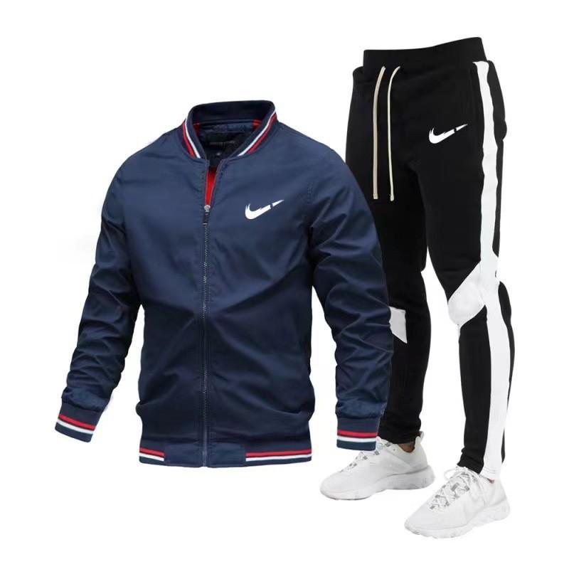New trendy men s autumn and winter European and American casual coats fashion trendy outerwear men s tops thin jackets S