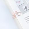 100pc Creative Imitation Gold Bicycle Paper Clip Office Stationery Paper Clip Shaped Metal Bicycle Paper Clip