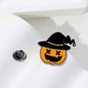 Popular Series Brooch Pumpkin Skull Ghost Alloy Oil Drip Metal Cartoon Punk Horror Badge