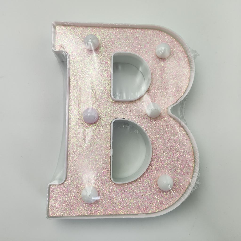 1pc Vibrant LED Lighting Letter - Battery Powered,Dimmable for Bedroom, Birthday Party, Wedding, Home, Christmas, and Eid Al-Adha Mubarak Decorations