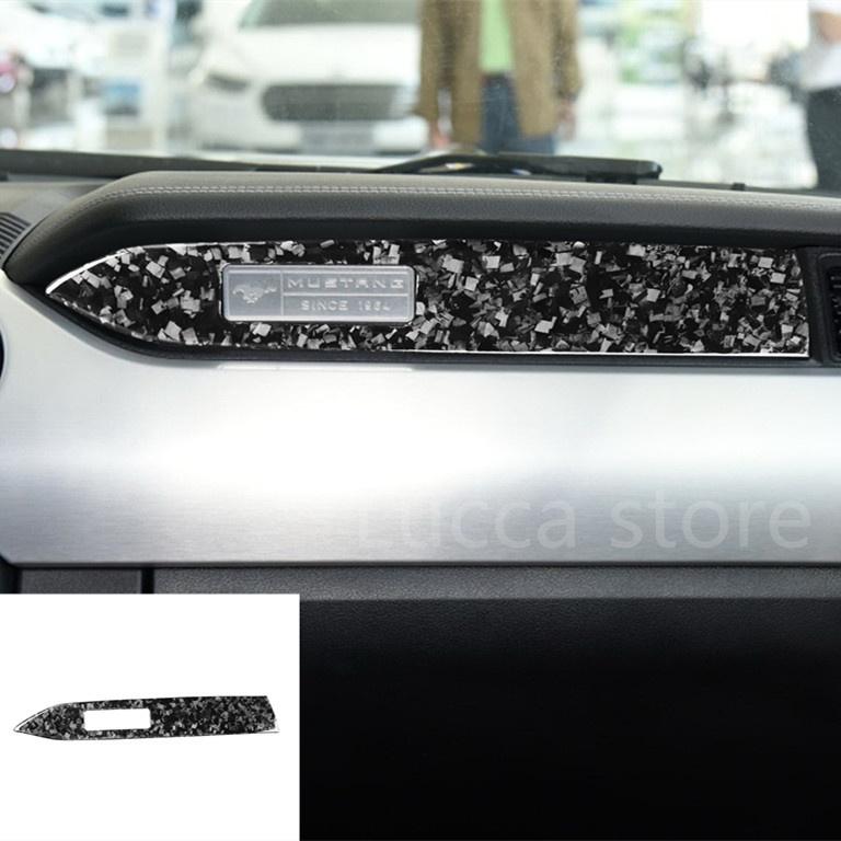 Carbon Fiber For Ford Mustang 15-20 CD Air Conditioning Control Panel Gear Panel Air Panel car Sticker cover Car