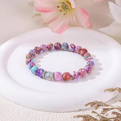 Fashion with Card Birthday Gift Heart Gifts for Women Natural Stone Women Fashion Beautiful Butterfly Bracelet Bracelets