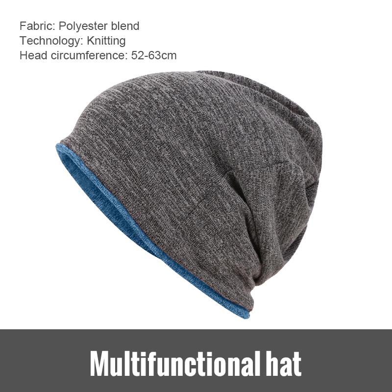 

WRELS Warm Knit Hat Double-Sided Fordable Winter Warm Hat Breathable Beanies Hats Windproof Soft Cycling Hiking Ski Sports Cap