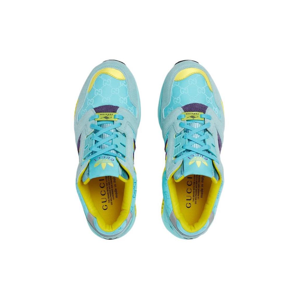 Adidas Originals ZX 8000 GG Canvas Módní šněrovací Odolné Nízké Sportovní Ležérní Boty Dámské tenisky Světle zelené 722212-AAA9L-4644