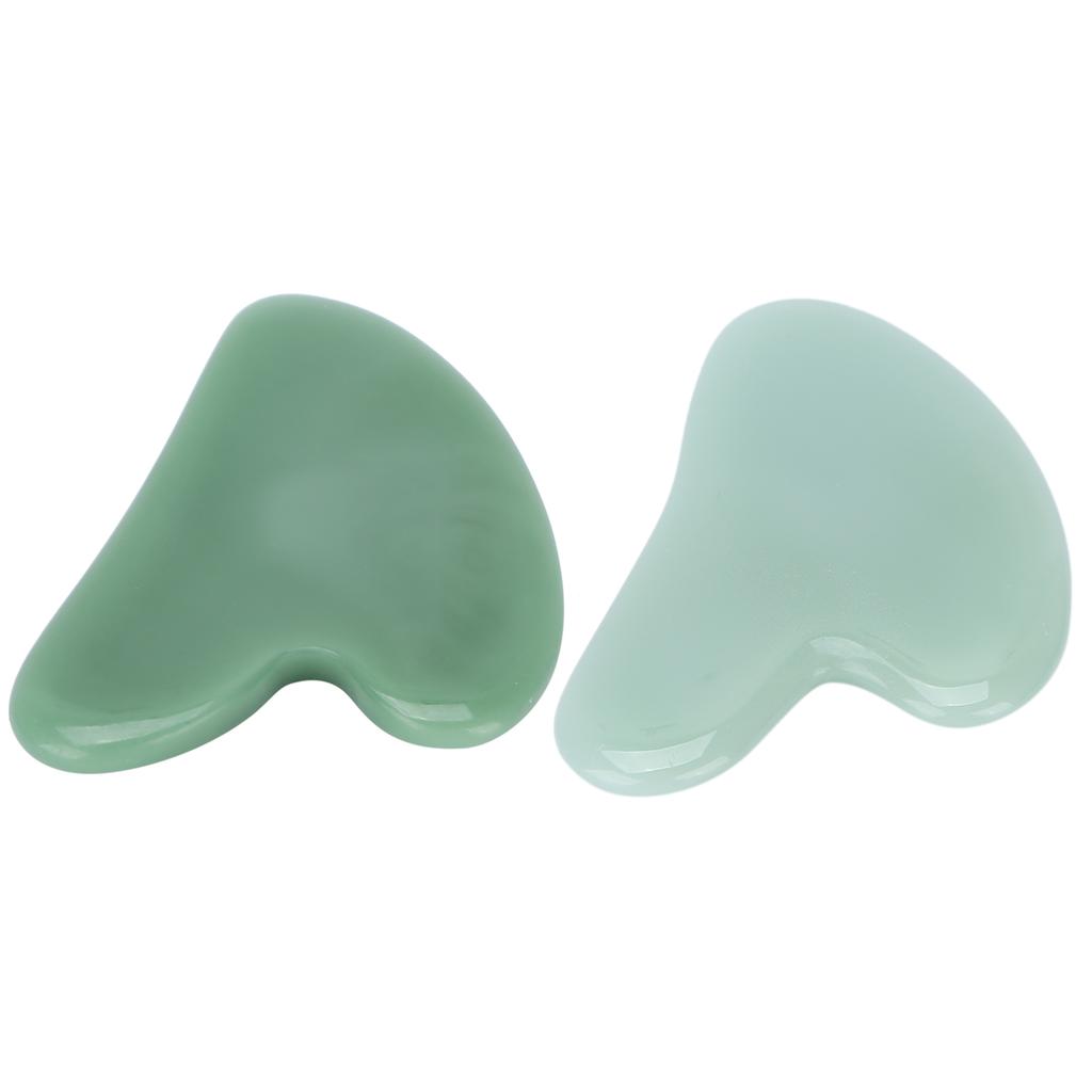  Sha Facial Tool Natural Jade Stone Guasha Massage Board for Face Relieve Tensions