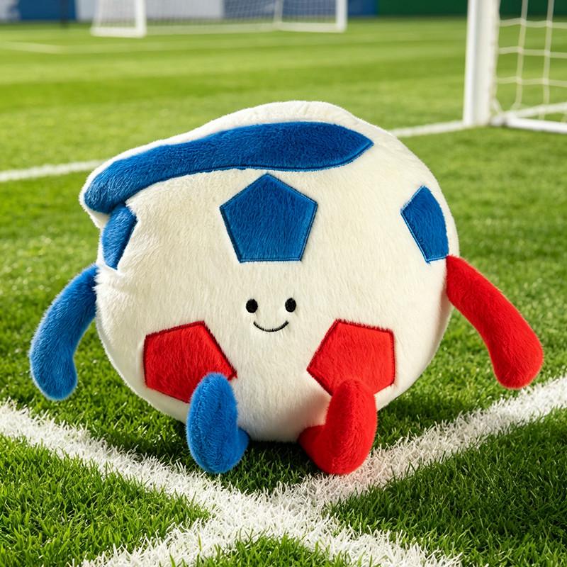 Football Créatif Drôle Soccer Peluche Football Oreiller Peluche Chambre d'Enfant Décoration Accessoires Jouet en Peluche Doux 45cm