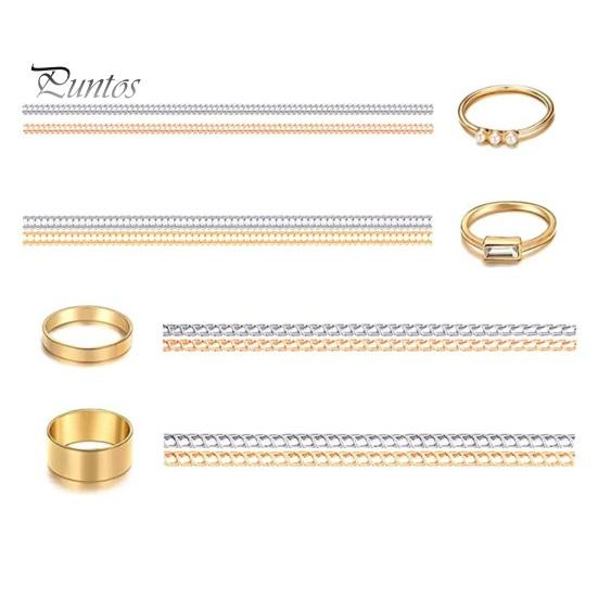 16Pcs Spiral Based Ring Size Adjuster Clear Ring Jewelry Guard Reducer Fit Any Rings Anti-Lost Tightener Jewelry Tools
