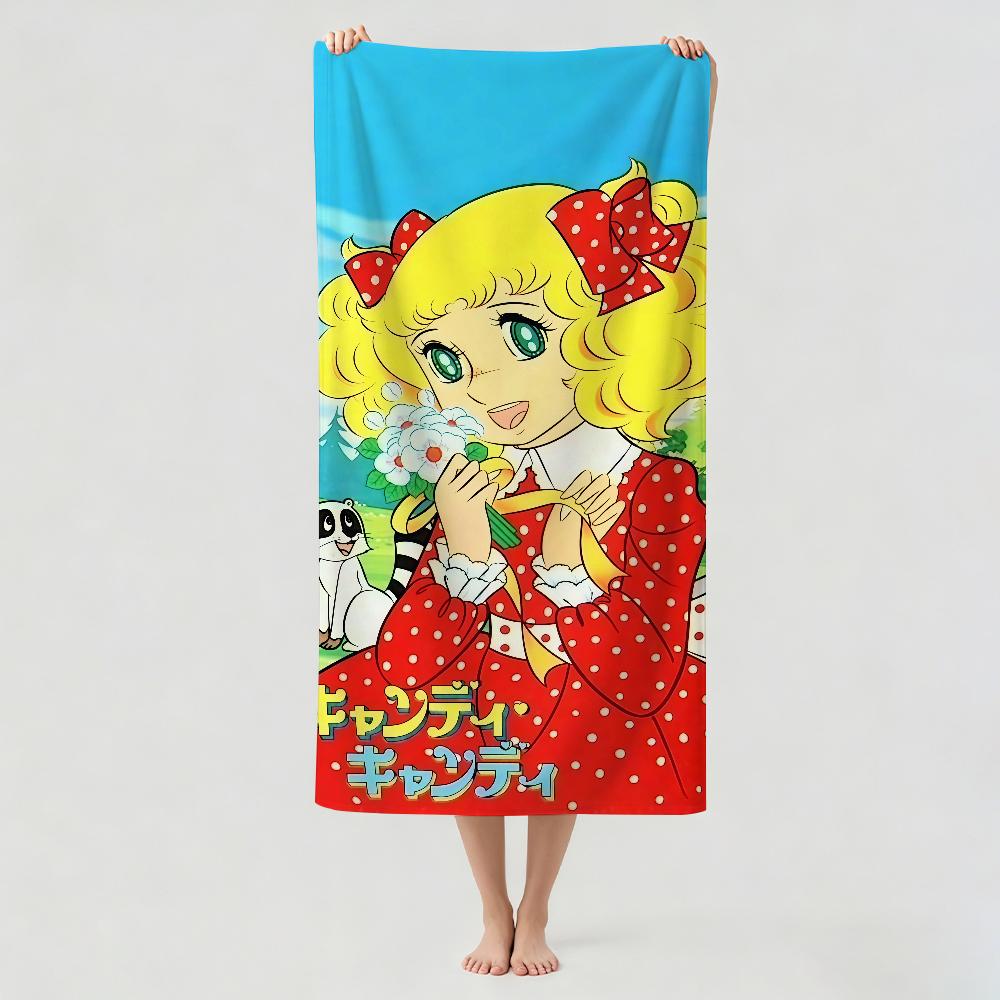 Cute Anime C-Candy Candy Towel Drying Bath Towel Applicable To Light Swimming Camping Yoga Beach Out