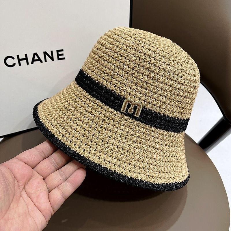 Large Brim Bucket Hat Women's Summer Versatile Vacation Sun Hat Sun Protection Thin Sun Hat Bow Fashion OL