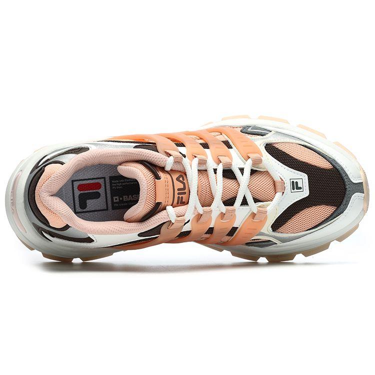 Fila Corallo Fabric Synthetic Leather TPU Sports Comfortable Wear-Resistant Low-Top Lifestyle Shoes Women Sneakers White Pink Silver F12W241116FPC