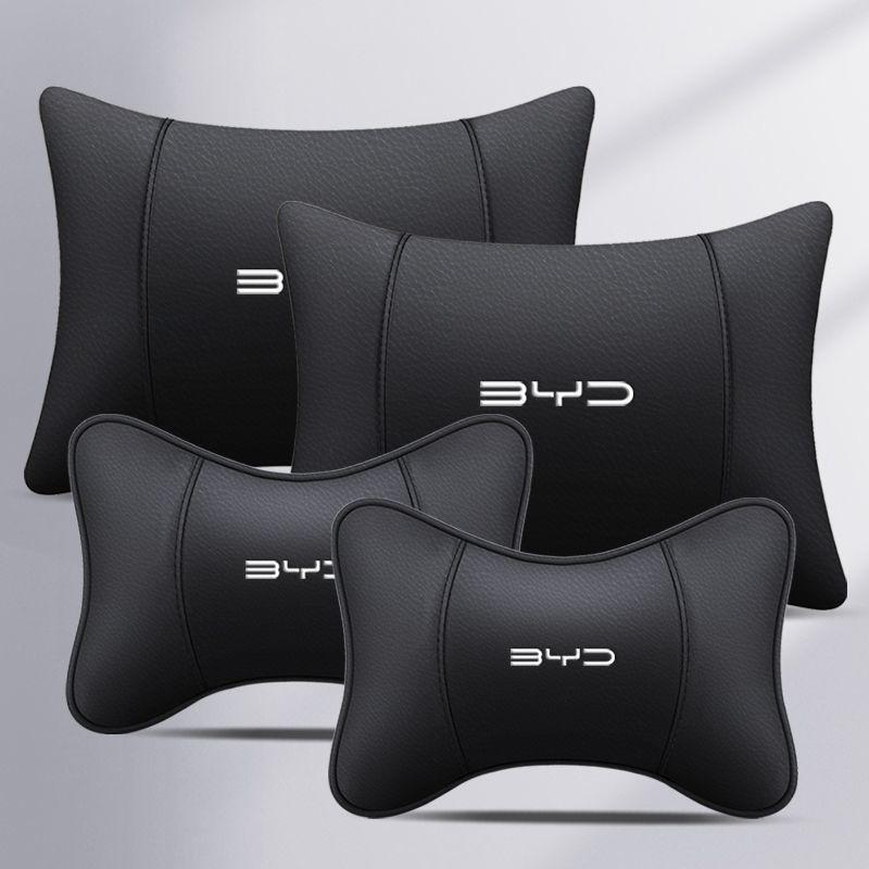 Compatible with New BYD Car Neck Pillow and Lumbar Support for Qin, Song Plus Dmi, Han, Tang, Yuan EV, and Dolphin Seal Models