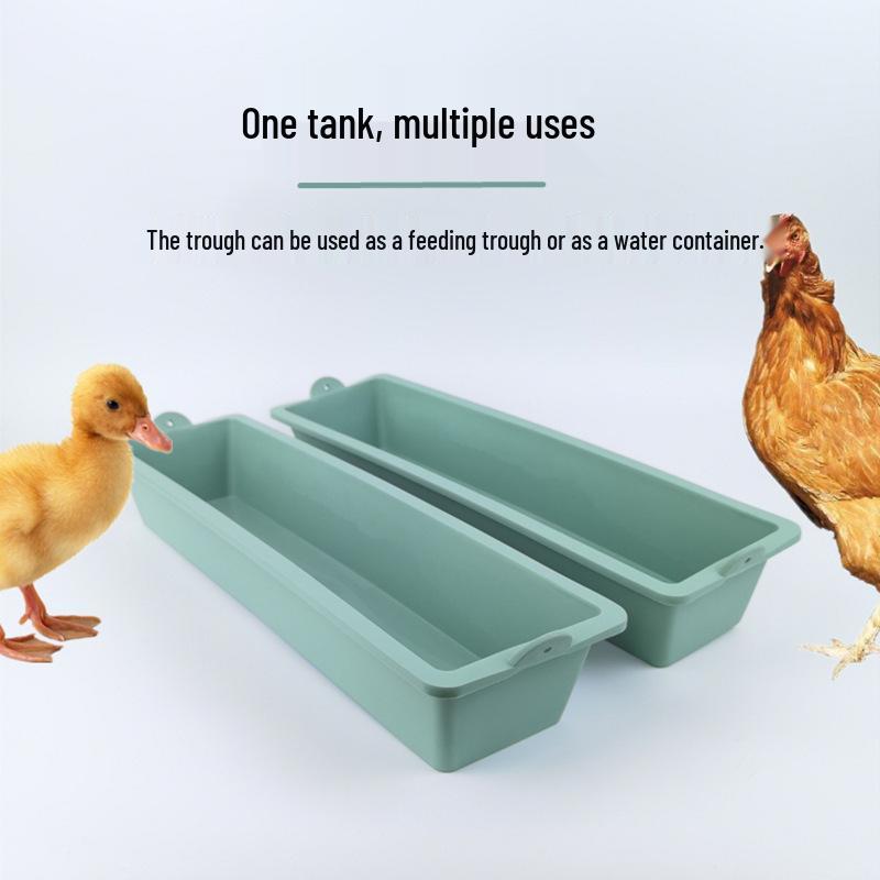Durable Hanging Feed Trough for Chickens, Pigs, Cattle, and Sheep