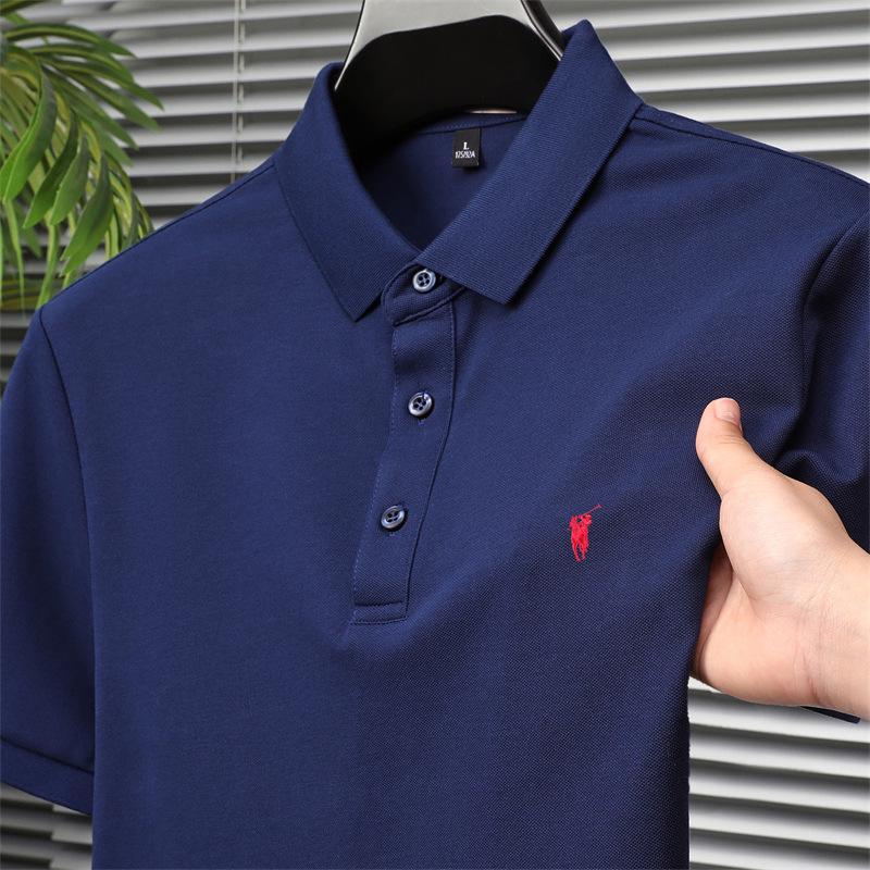 Value Vault 2025 Zomer Paul Heren Klassiek Effen Kleur Geborduurd Piqu&eacute; Katoen Poloshirt M (90-120 kg)