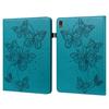 For Lenovo Tab P11 Plus Embossed Butterfly Pattern Leather Tablet Case