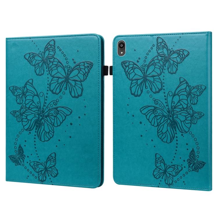 For Lenovo Tab P11 Plus Embossed Butterfly Pattern Leather Tablet Case