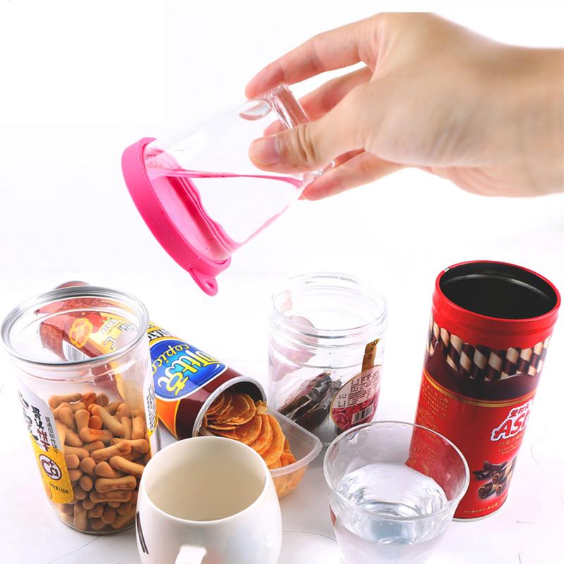 3 In 1 Reusable Food Storage Keep Fresh Tin Cover Cans Cap Pet Can Box Cover Silicone Can Lid Hot Kitchen Supply Mould Proof Hot