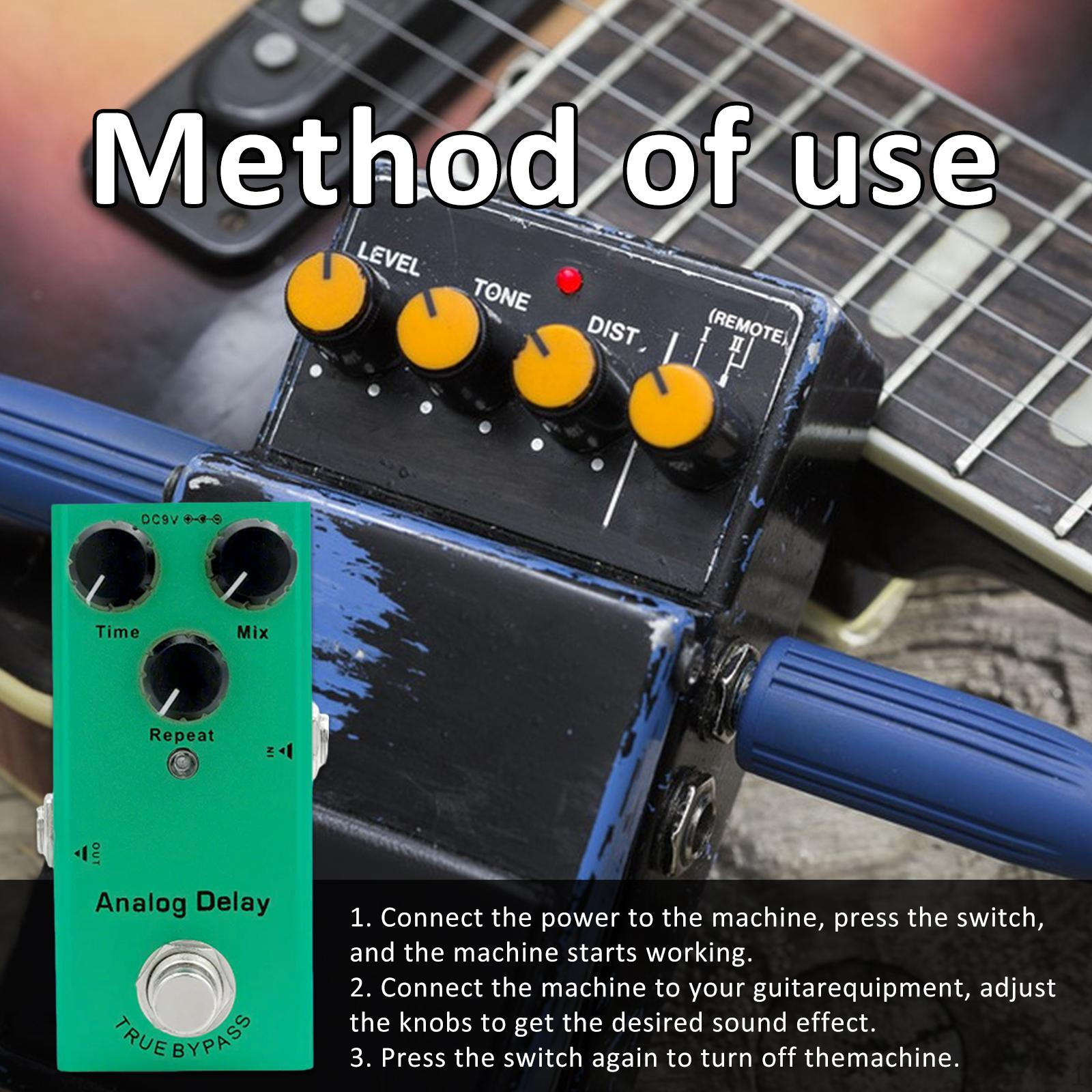 

Компактная педаль эффектов для электрогитары, необходимое оборудование для выступлений Analog Delay