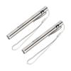 2Pcs Mini Flashlight Pocket Clip Stainless Steel ABS Rechargeable 600mAh Battery Pen Flashlight for 