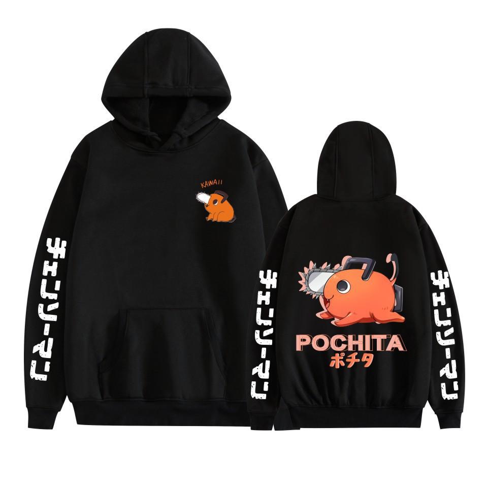 Pochita Chainsaw Man Mikiny Pánská Móda Mikiny s Dlouhým Rukávem Dámské Ležérní Harajuku Streetwear Pulovry Sudaderas Top