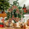 Natural Wood Christmas Hanging Decorations Vintage Inspires Carved Designs Pendant For Indoor Fireplaces Tree