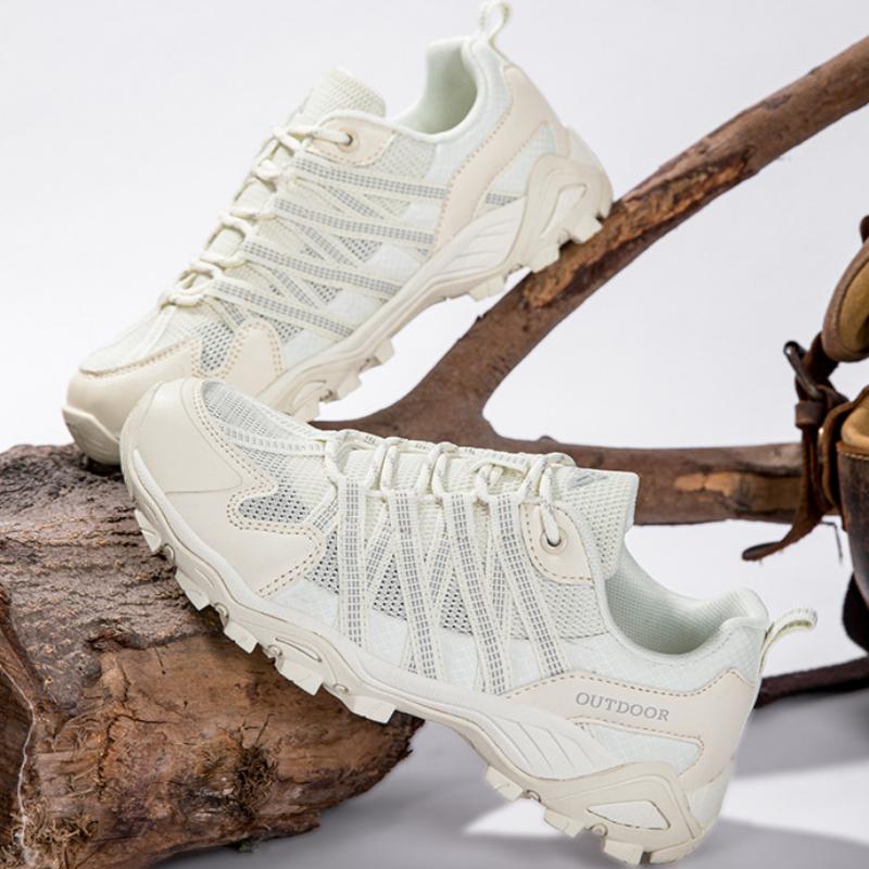 Spring and Summer Men's and Women's Outdoor Shoes Mesh Breathable Non-slip Couple Hiking Shoes Low-top Hiking Shoes