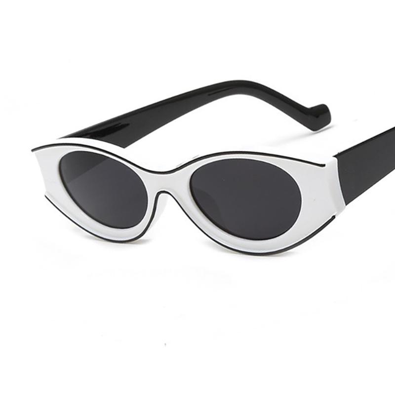 New Vintage Cat Eye Sunglasses Small Frame Retro Sunglasses Color contrast Protection Eyewear Fashion Trendy Streetwear Eyewear