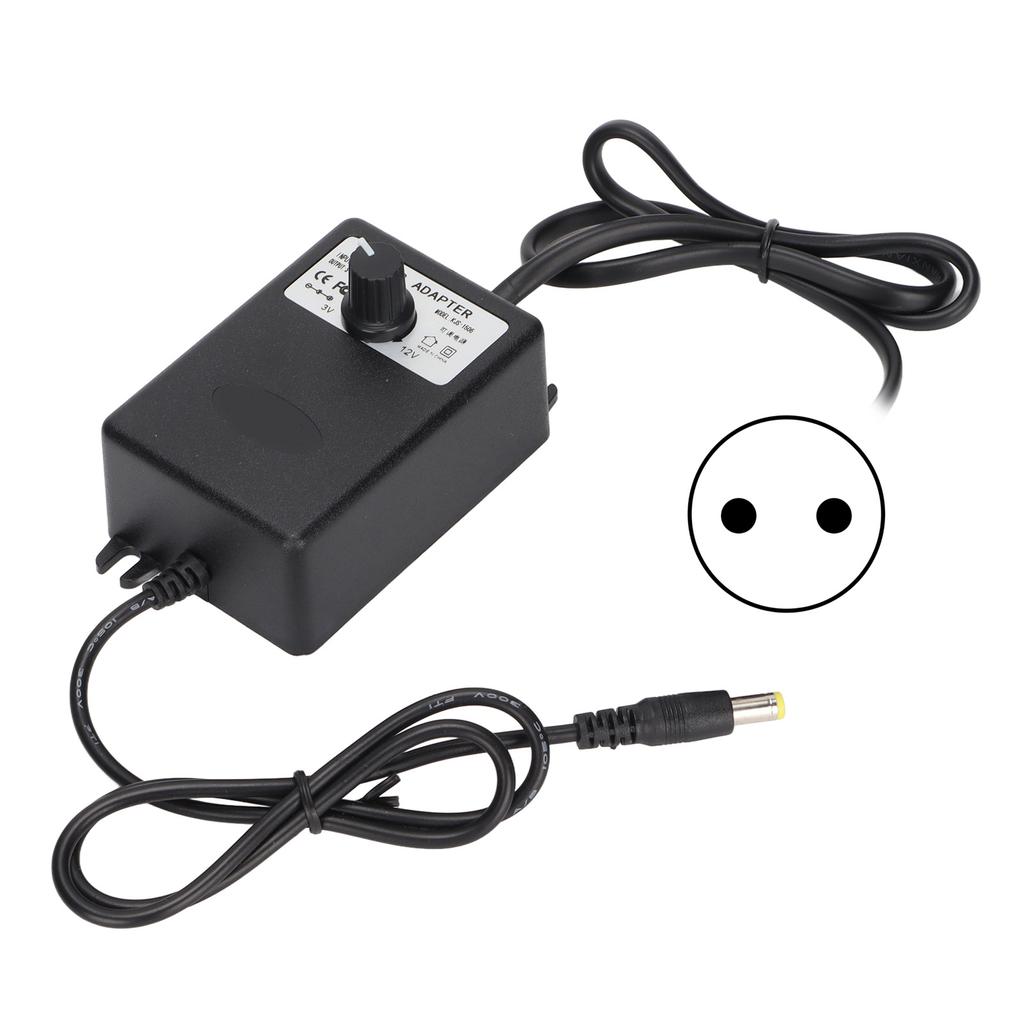 Power Adapter Adjustable Voltage Speed Regulation 24W 2A Fast Charging Computer Power Adapter