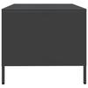 Vidaxl Szafka Rtv, Czarna, 68X50X43,5 Cm, Stal Walcowana Na Zimno