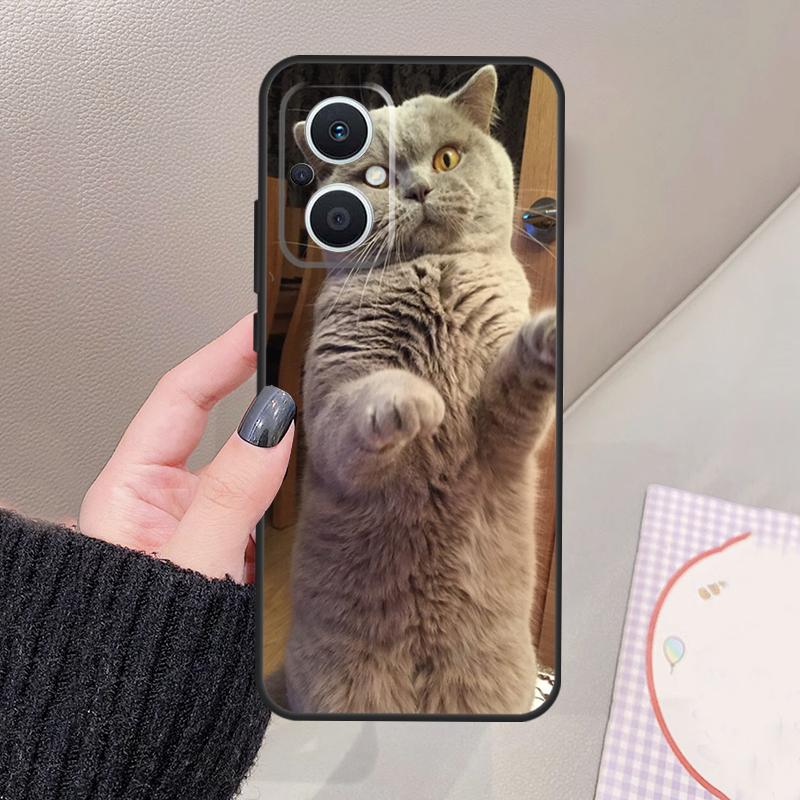 British Shorthair Cat Funda For OPPO Reno 12 14 13 11 10 Pro 11F 12F 13F 14F 7 8 Lite OPPO Find X6 X5 X8 X9 Pro Case