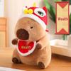 Lion-Style Capybara Plush Toy - New Year Gift for Kids with Card