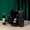 Single Pu Leather Box Wine Bottle Carrying Holder Storage Case for Gift Fashion Pack High-Grade Gift Box for Friends Business